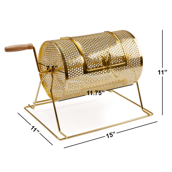 Mercer41 Small Brass Raffle Ticket Drum Holds 2,500 Tickets Wayfair